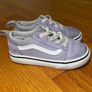 Toddler girls purple Vans